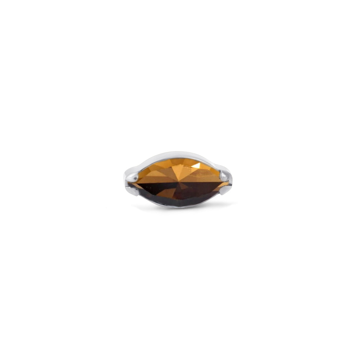 Brown Single Marquise