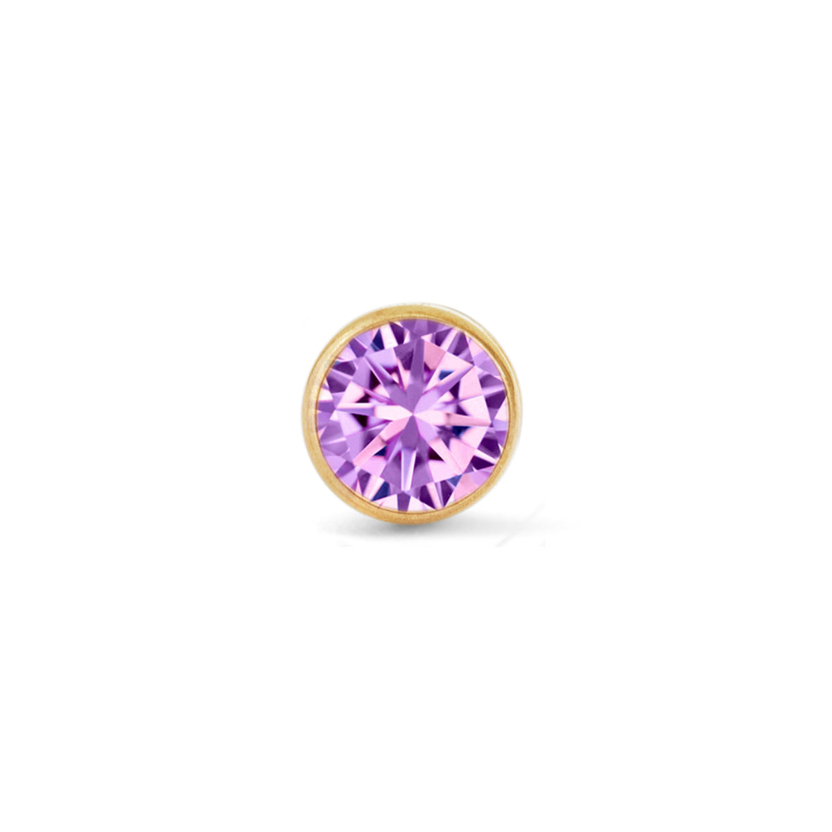 Bezel Set Purple Gem