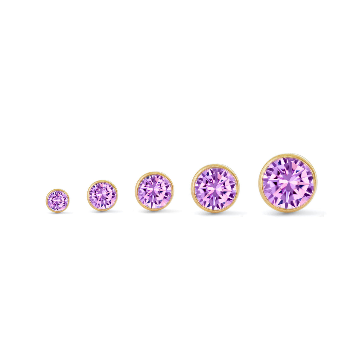 Bezel Set Purple Gem