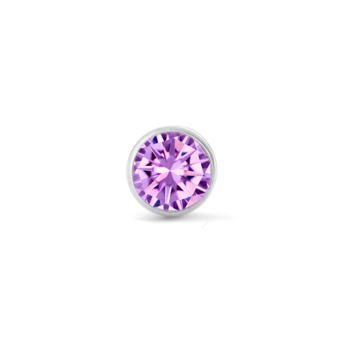 Bezel Set Purple Gem