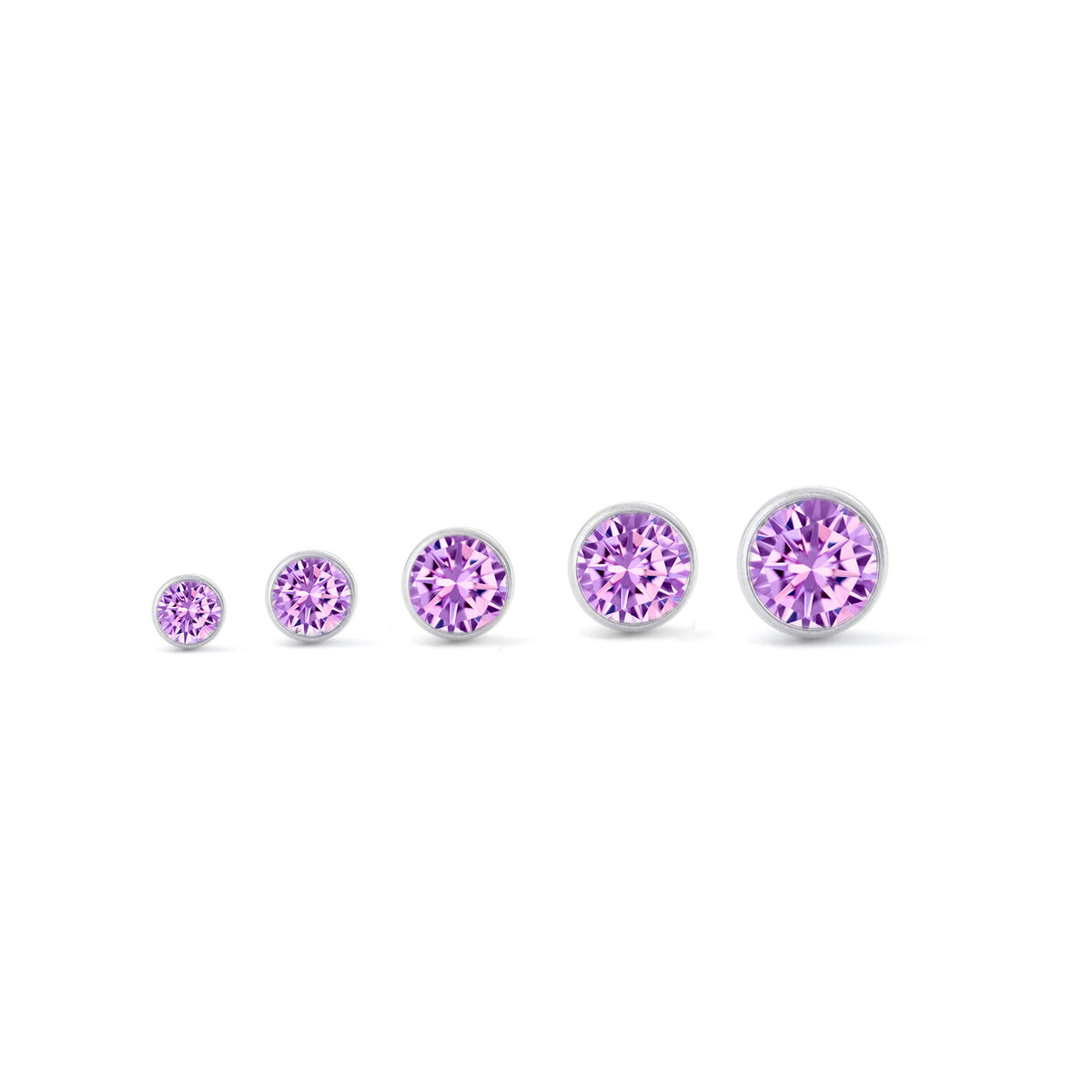 Bezel Set Purple Gem