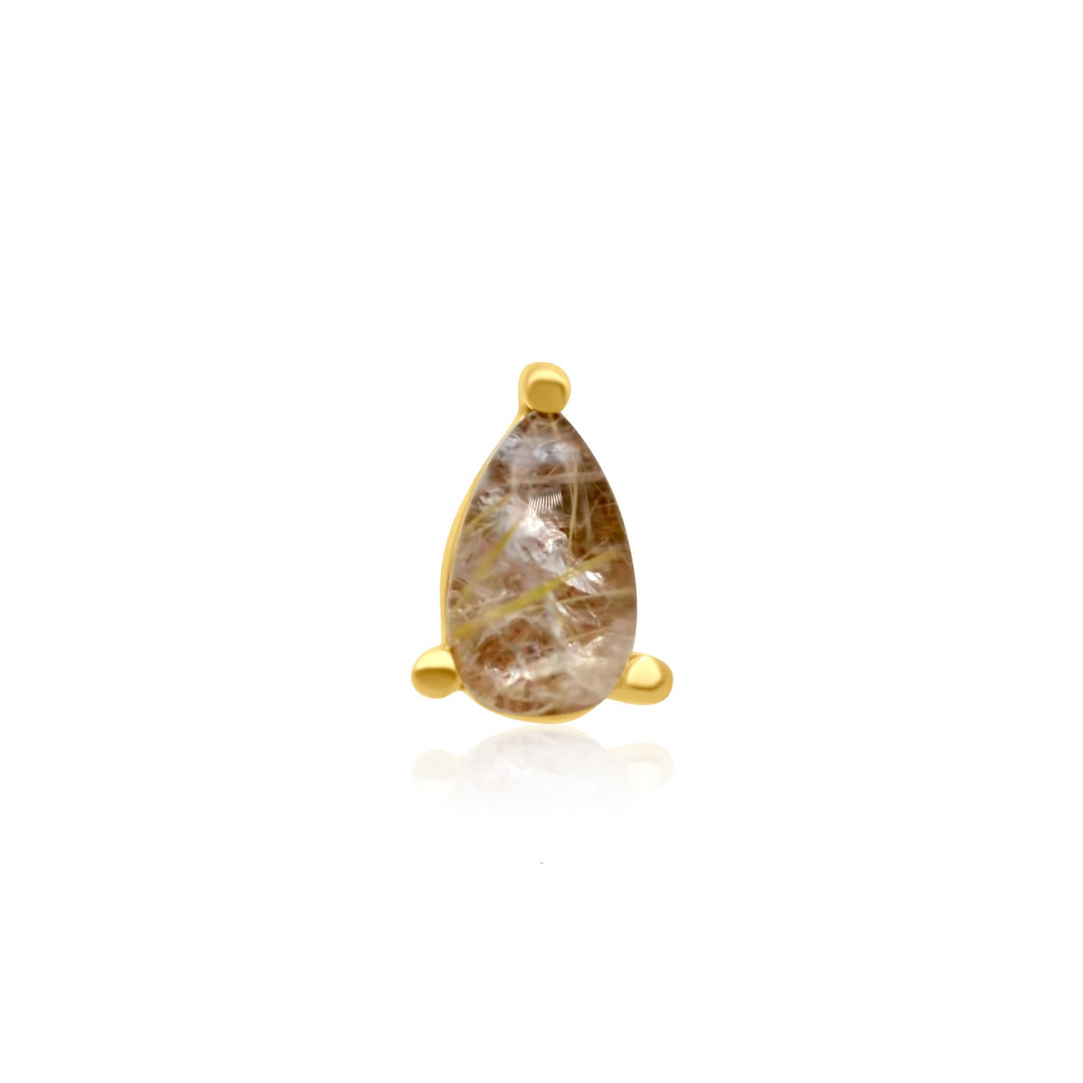 Rutilated Quartz Pear