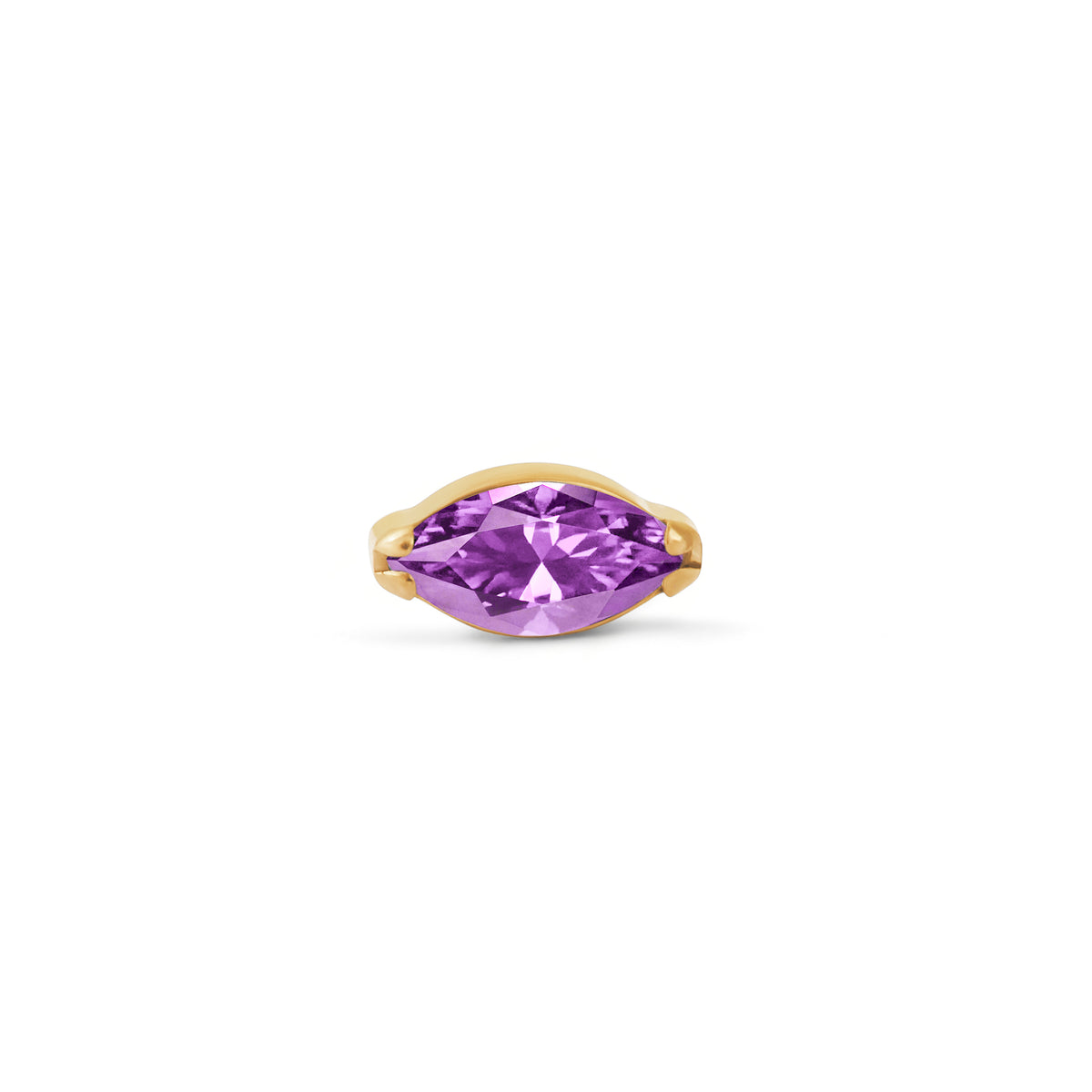 Purple Single Marquise