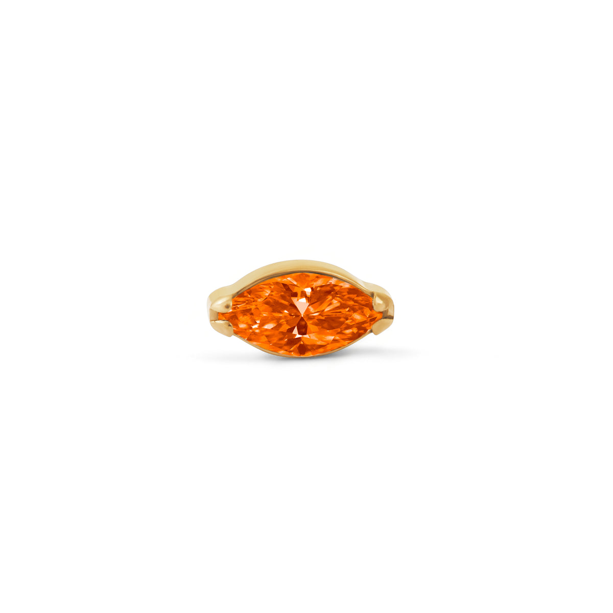 Orange Single Marquise