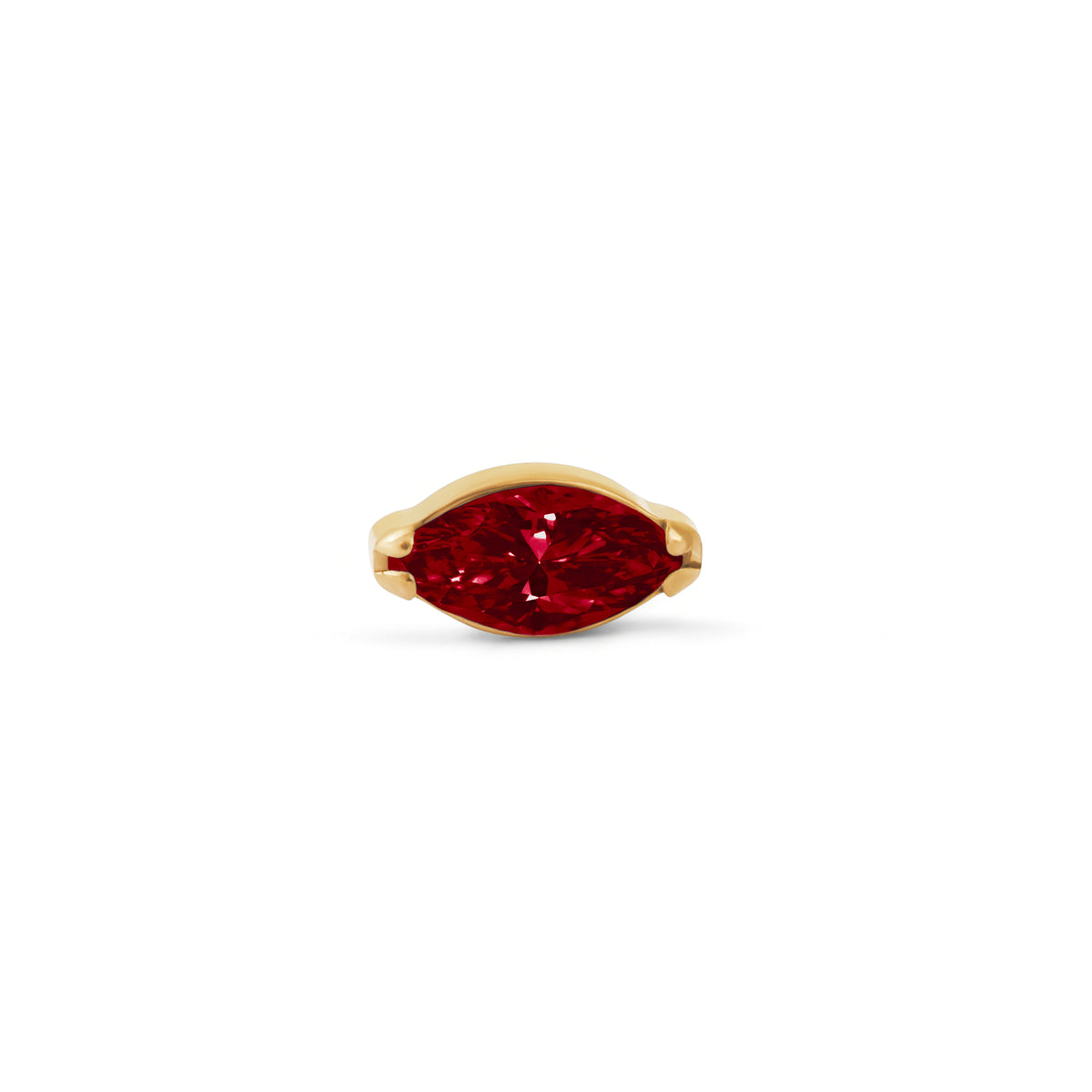 Red Single Marquise